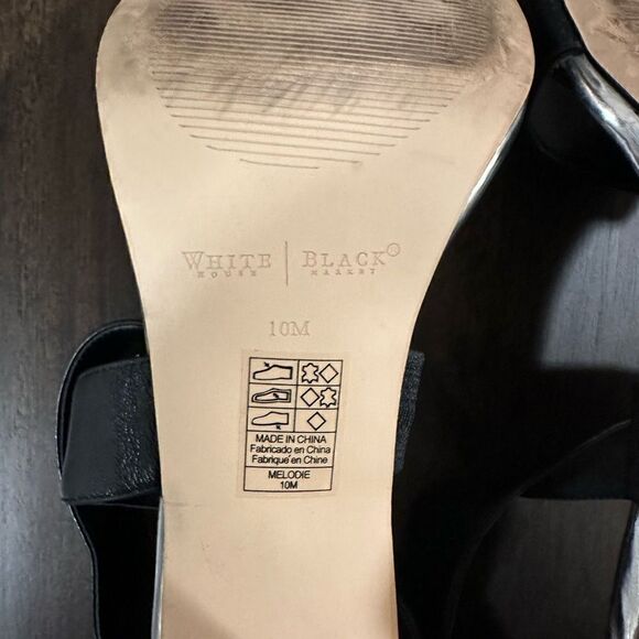 WHBM Leather Colorblock “Melodie” heel size 10 - Picture 7 of 7